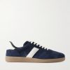 Archer Leather-Trimmed Suede Sneakers Archer Leather-Trimmed Suede Sneakers