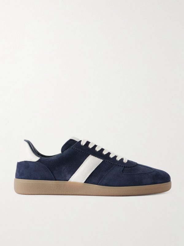 Archer Leather-Trimmed Suede Sneakers Archer Leather-Trimmed Suede Sneakers