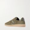 Archer Leather-Trimmed Suede Sneakers - BK Archer Leather-Trimmed Suede Sneakers - BK