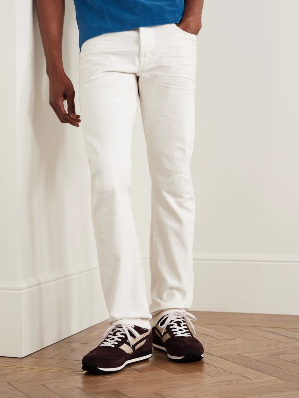 Mesh and Leather-Trimmed Suede Sneakers - OU Mesh and Leather-Trimmed Suede Sneakers - OU