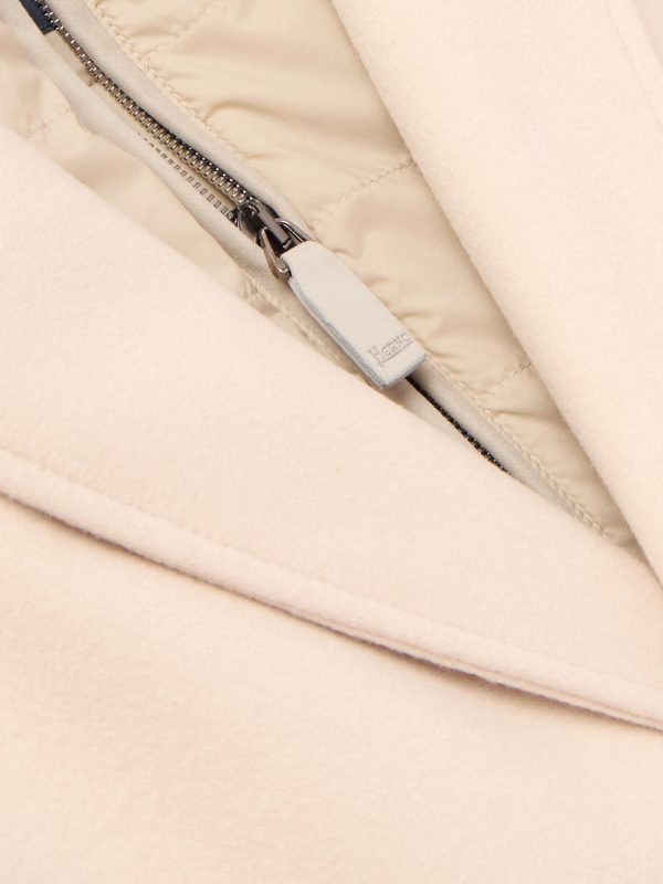 Wool Coat with Detachable Shell Gilet - CU