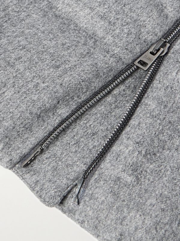 Leather-Trimmed Quilted Silk and Cashmere-Blend Down Jacket - E1 Leather-Trimmed Quilted Silk and Cashmere-Blend Down Jacket - E1