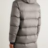 Quilted Twill Hooded Down Jacket - BK