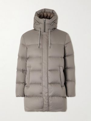 Quilted Twill Hooded Down Jacket Quilted Twill Hooded Down Jacket