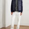 Shell-Trimmed Wool Hooded Down Jacket - OU Shell-Trimmed Wool Hooded Down Jacket - OU