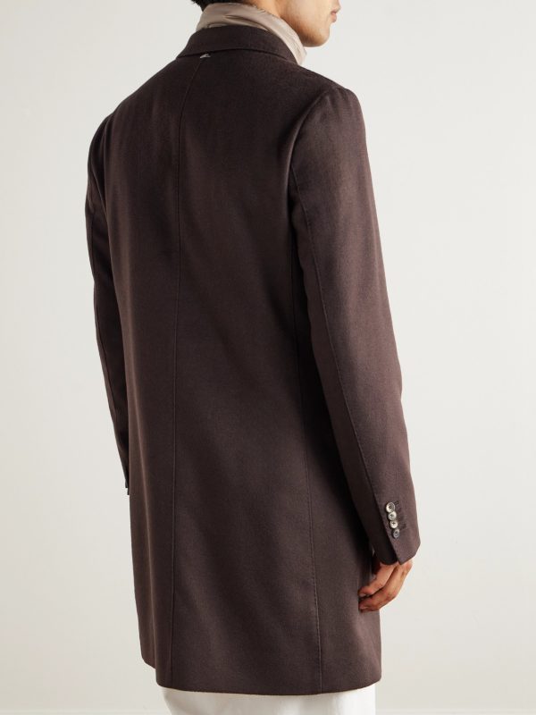 Quilted Nylon-Trimmed Cashmere Top Coat - BK Quilted Nylon-Trimmed Cashmere Top Coat - BK