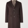 Quilted Nylon-Trimmed Cashmere Top Coat Quilted Nylon-Trimmed Cashmere Top Coat