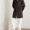 Quilted Nylon-Trimmed Cashmere Top Coat - OU Quilted Nylon-Trimmed Cashmere Top Coat - OU