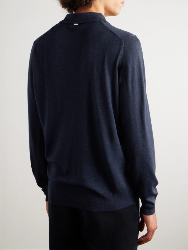 Wool Polo Shirt - BK Wool Polo Shirt - BK