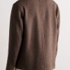 Wool-Blend Felt Overshirt - BK Wool-Blend Felt Overshirt - BK