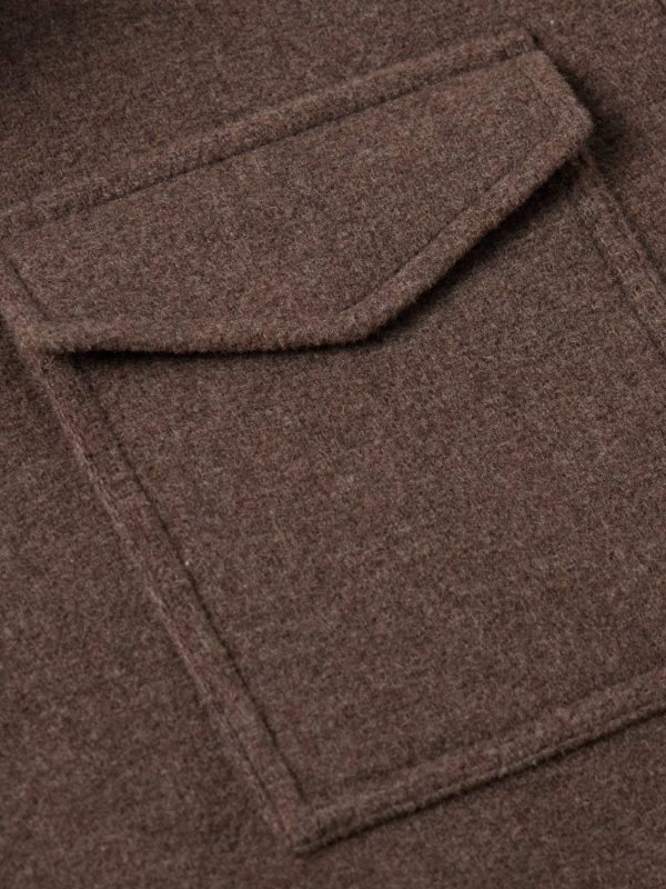 Wool-Blend Felt Overshirt - E1 Wool-Blend Felt Overshirt - E1