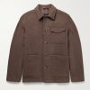Wool-Blend Felt Overshirt Wool-Blend Felt Overshirt