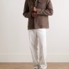 Wool-Blend Felt Overshirt - OU Wool-Blend Felt Overshirt - OU