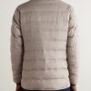 Slim-Fit Shell-Trimmed Silk and Cashmere-Blend Down Jacket - BK
