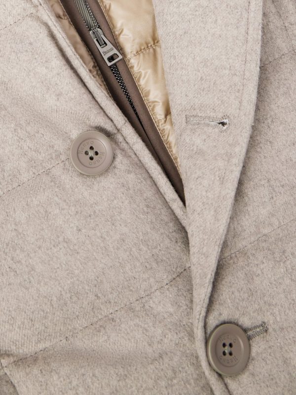 Slim-Fit Shell-Trimmed Silk and Cashmere-Blend Down Jacket - CU