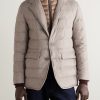 Slim-Fit Shell-Trimmed Silk and Cashmere-Blend Down Jacket - FR