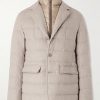 Slim-Fit Shell-Trimmed Silk and Cashmere-Blend Down Jacket