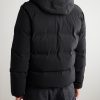 Quilted Stretch-Nylon Hooded Down Jacket - BK Quilted Stretch-Nylon Hooded Down Jacket - BK