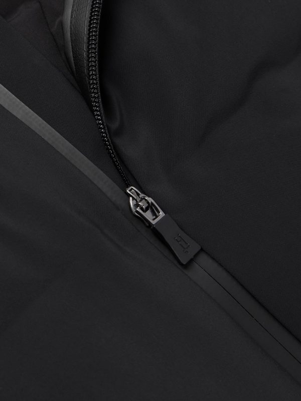 Quilted Stretch-Nylon Hooded Down Jacket - CU Quilted Stretch-Nylon Hooded Down Jacket - CU