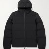 Quilted Stretch-Nylon Hooded Down Jacket Quilted Stretch-Nylon Hooded Down Jacket