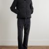 Quilted Stretch-Nylon Hooded Down Jacket - OU Quilted Stretch-Nylon Hooded Down Jacket - OU