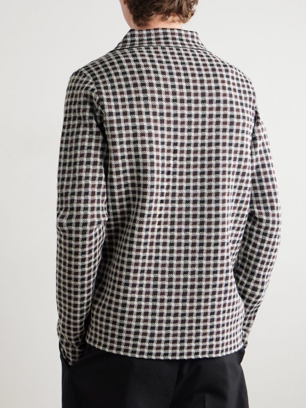 Checked Woven Overshirt - BK