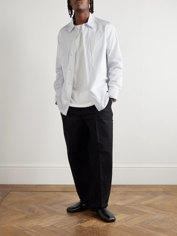 Tuesday Striped Cotton-Poplin Shirt - OU Tuesday Striped Cotton-Poplin Shirt - OU