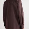 Slim-Fit Tie-Detailed Taffeta Shirt - BK Slim-Fit Tie-Detailed Taffeta Shirt - BK