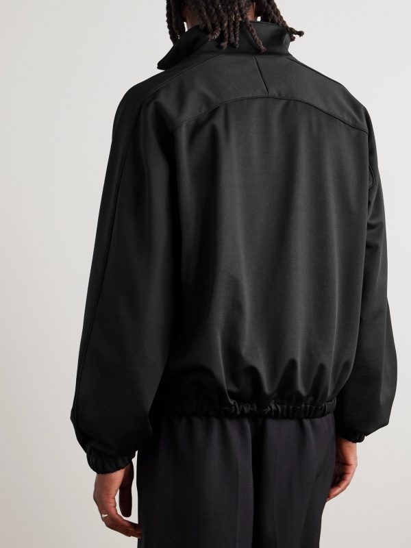 Cotton-Blend Jersey Zip-Up Sweatshirt - BK Cotton-Blend Jersey Zip-Up Sweatshirt - BK