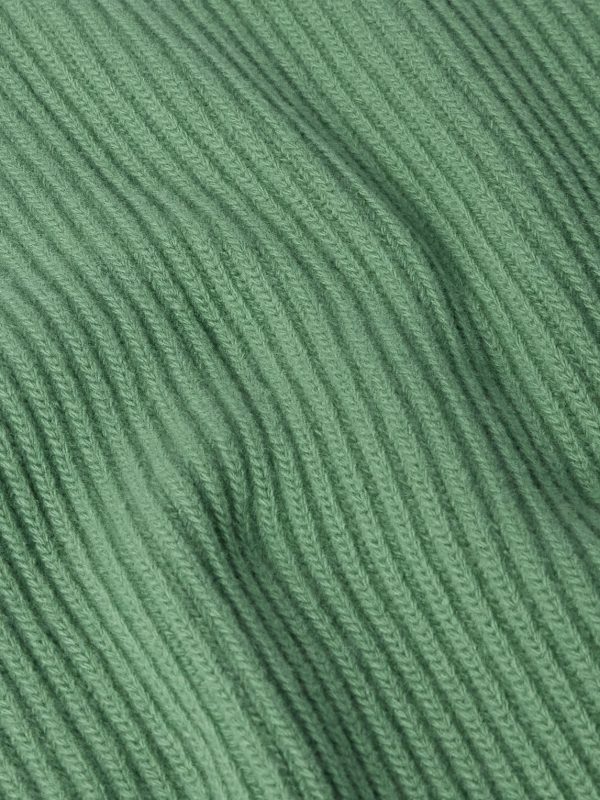 Ribbed Wool Zip-Up Cardigan - E1 Ribbed Wool Zip-Up Cardigan - E1