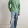 Ribbed Wool Zip-Up Cardigan - OU Ribbed Wool Zip-Up Cardigan - OU