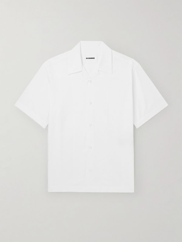 Camp-Collar Cotton-Ripstop Shirt