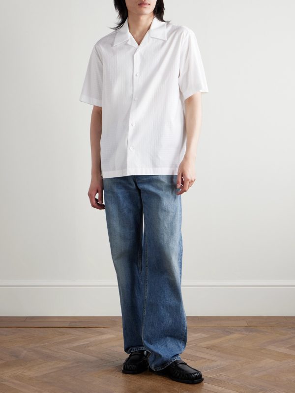Camp-Collar Cotton-Ripstop Shirt - OU