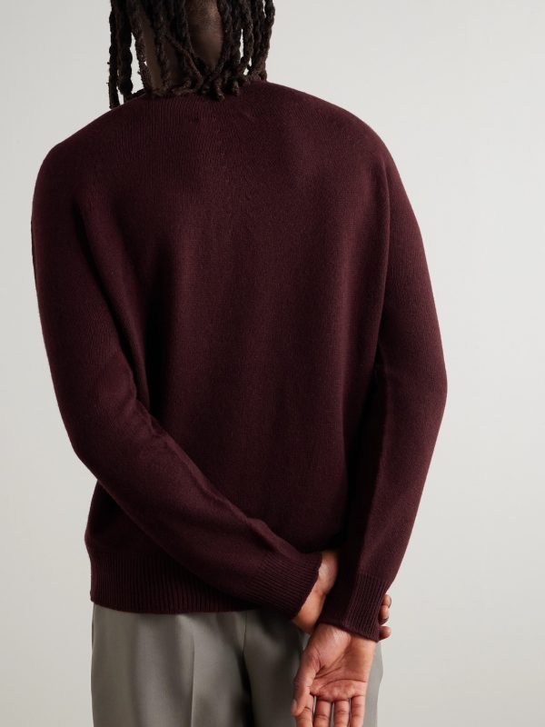 Merino Wool and Cashmere-Blend Sweater - BK Merino Wool and Cashmere-Blend Sweater - BK