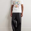 Printed Cotton-Piqué Polo Shirt - OU Printed Cotton-Piqué Polo Shirt - OU