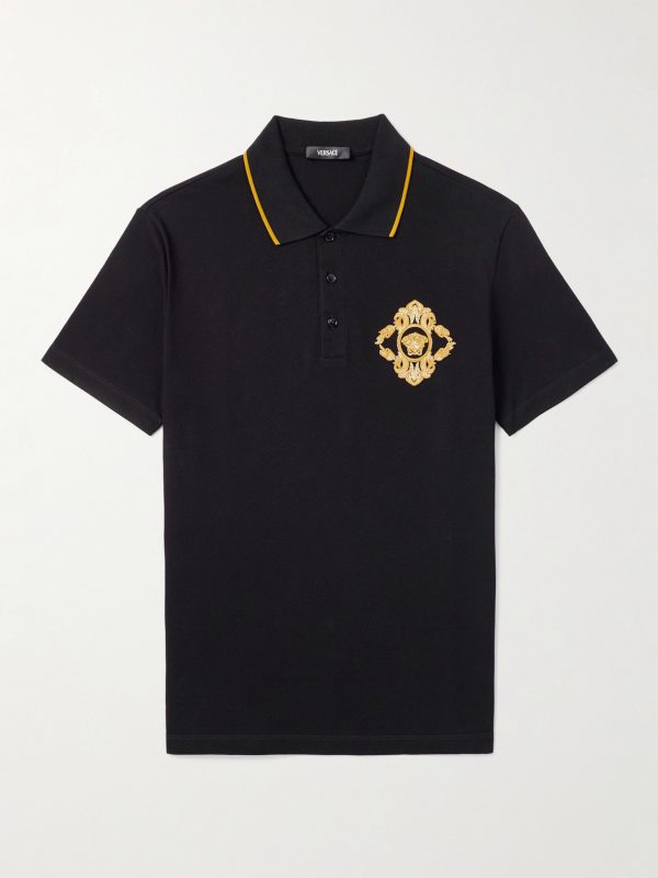Logo-Embroidered Cotton-Piqué Polo Shirt Logo-Embroidered Cotton-Piqué Polo Shirt