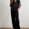Logo-Embroidered Cotton-Piqué Polo Shirt - OU Logo-Embroidered Cotton-Piqué Polo Shirt - OU