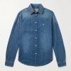 Logo-Appliquéd Denim Shirt Logo-Appliquéd Denim Shirt
