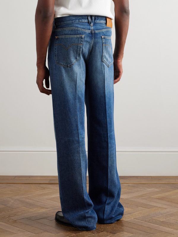 Straight-Leg Embellished Jeans - BK