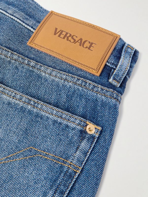 Straight-Leg Embellished Jeans - CU