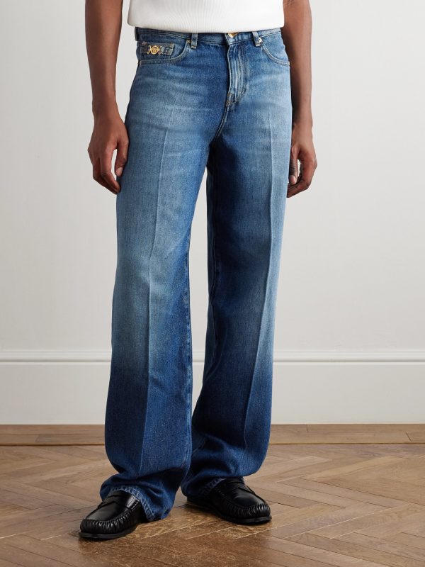 Straight-Leg Embellished Jeans - FR