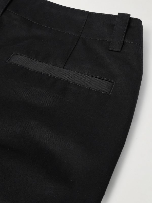 Straight-Leg Embellished Cotton-Gabardine Trousers - CU