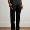 Straight-Leg Embellished Cotton-Gabardine Trousers - FR