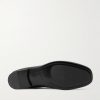 Logo-Embellished Leather Loafers - E1 Logo-Embellished Leather Loafers - E1