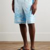 Straight-Leg Printed Silk-Twill Shorts - FR Straight-Leg Printed Silk-Twill Shorts - FR