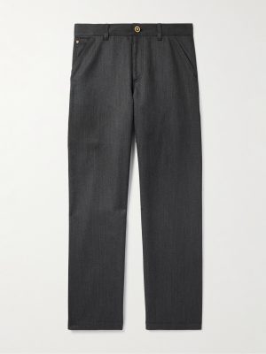 Straight-Leg Wool-Mouliné Trouser Straight-Leg Wool-Mouliné Trouser