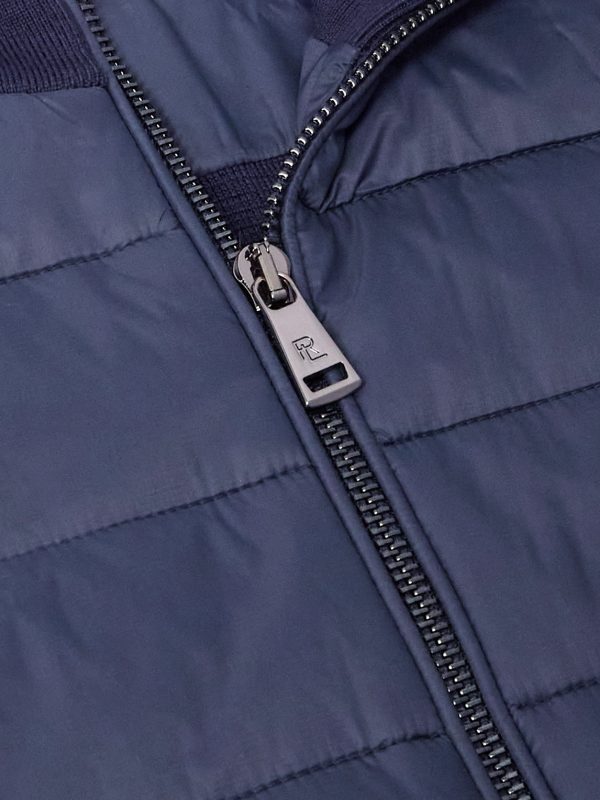 Slim-Fit Padded Shell-Trimmed Wool Jacket - CU