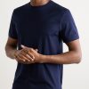 Logo-Embroidered Cotton-Lisle T-Shirt - FR Logo-Embroidered Cotton-Lisle T-Shirt - FR