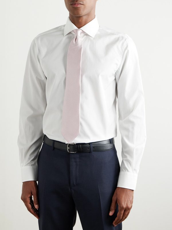 Aston Cutaway-Collar Cotton Oxford Shirt - FR Aston Cutaway-Collar Cotton Oxford Shirt - FR