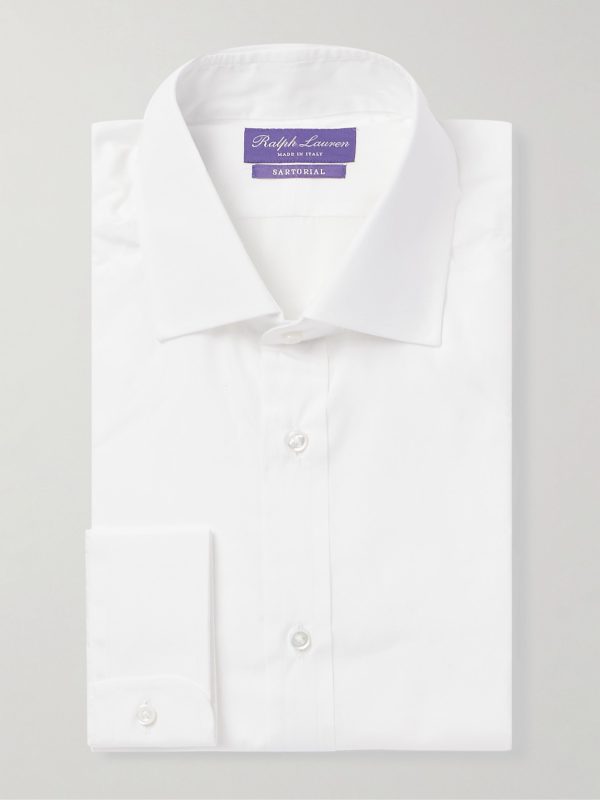 Aston Cutaway-Collar Cotton Oxford Shirt Aston Cutaway-Collar Cotton Oxford Shirt